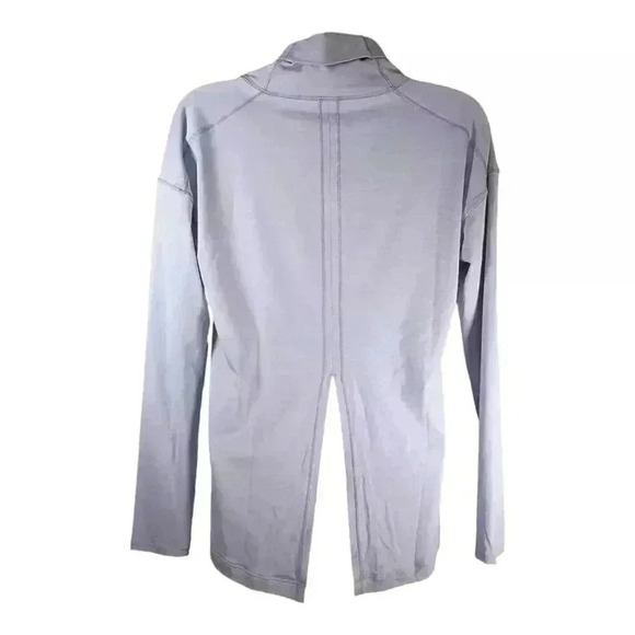 Lululemon Turtleneck Top Tee Shirt Long Sleeve Tie Back Lavender High Neck 6 -8 - Picture 3 of 4